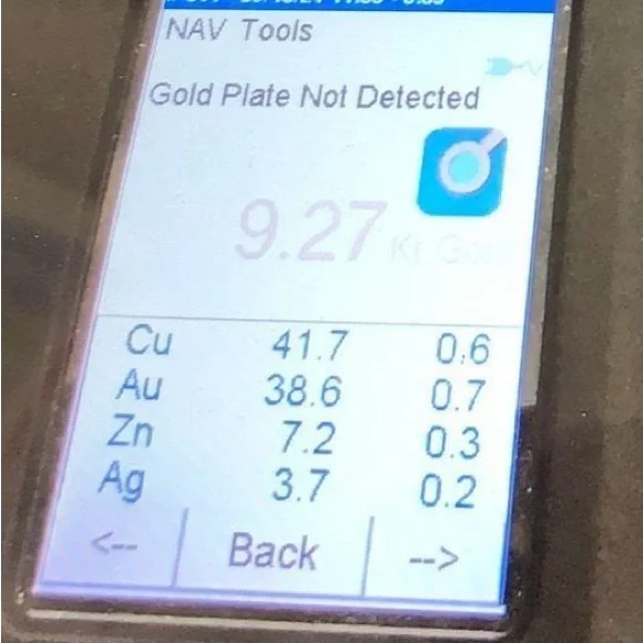 Victorian tested 9k solid gold baby bangle bracelet antique floral engraved - Picture 10 of 10